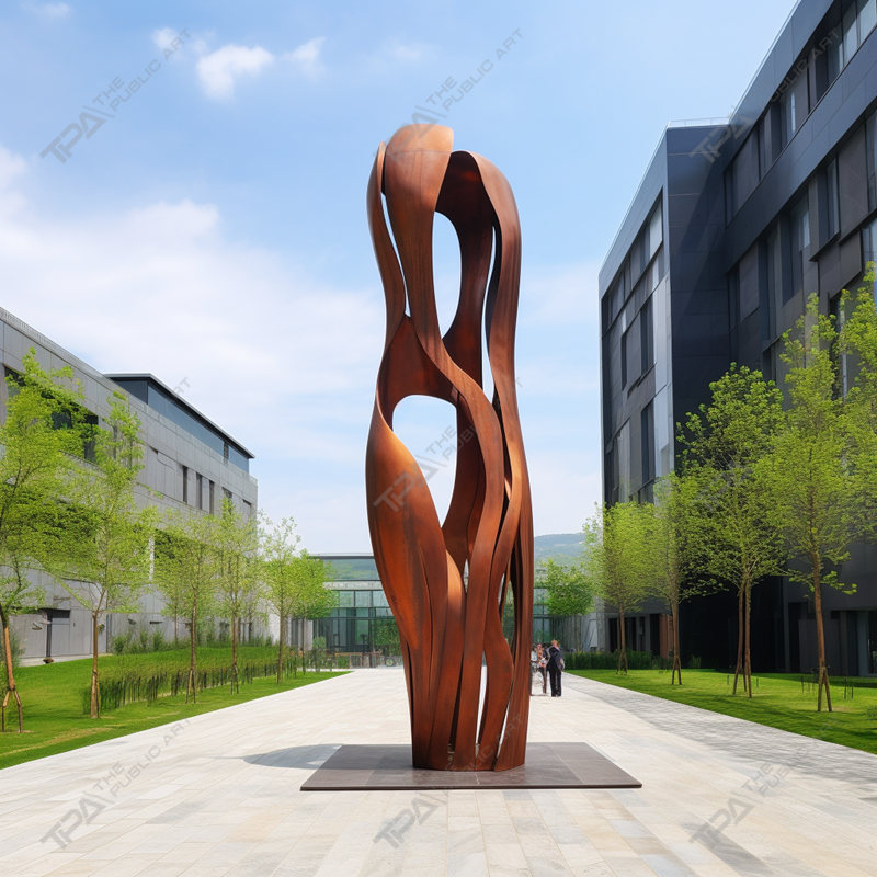 ประติมากรรมเหล็ก Corten สำหรับการตกแต่งเมือง